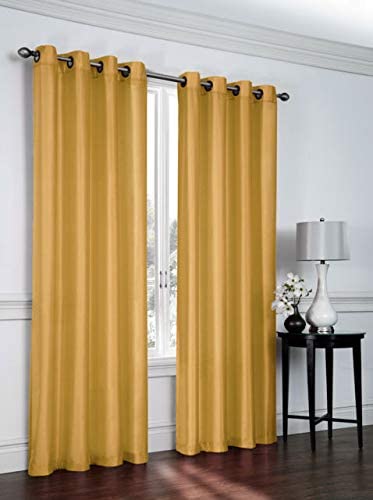 Adore the Decor™ Faux Silk 54 x 84 in. Single Grommet Curtain Panel